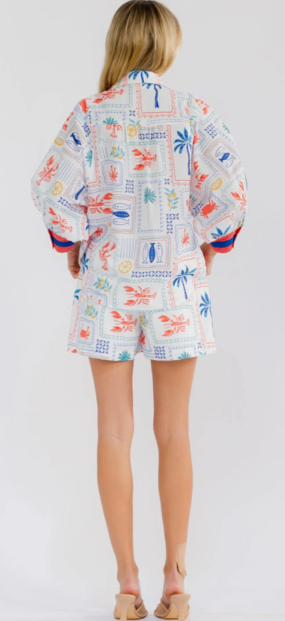 Beachin vacay short set