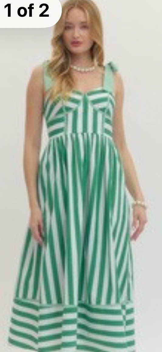 Kelly shoulder tie midi