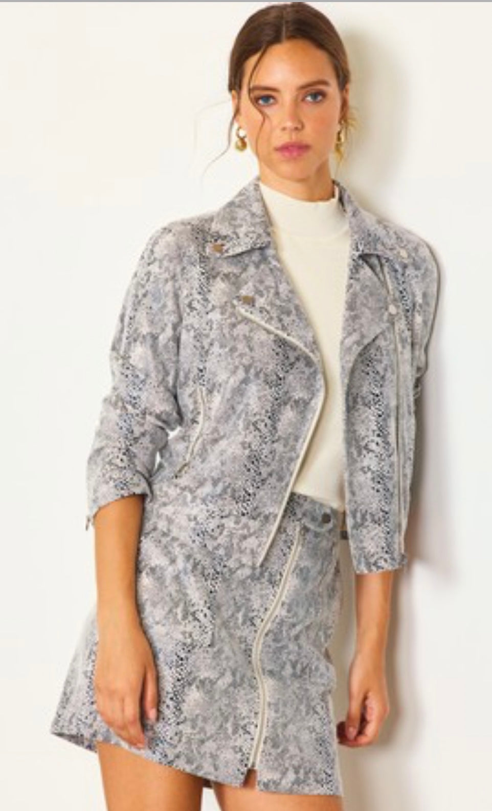 Sandy snakeskin jacket