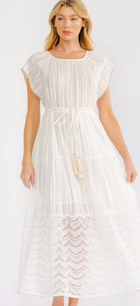Sharon shimmer stripes maxi