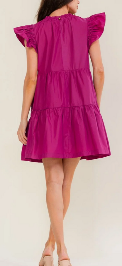 Riley raspberry dress