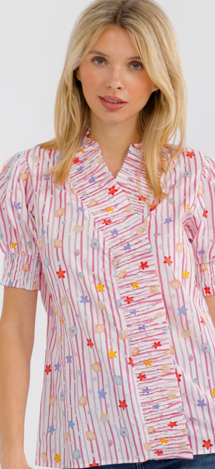 Mock neck top