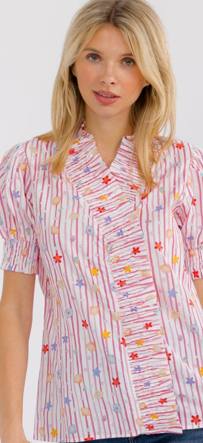 Mock neck top