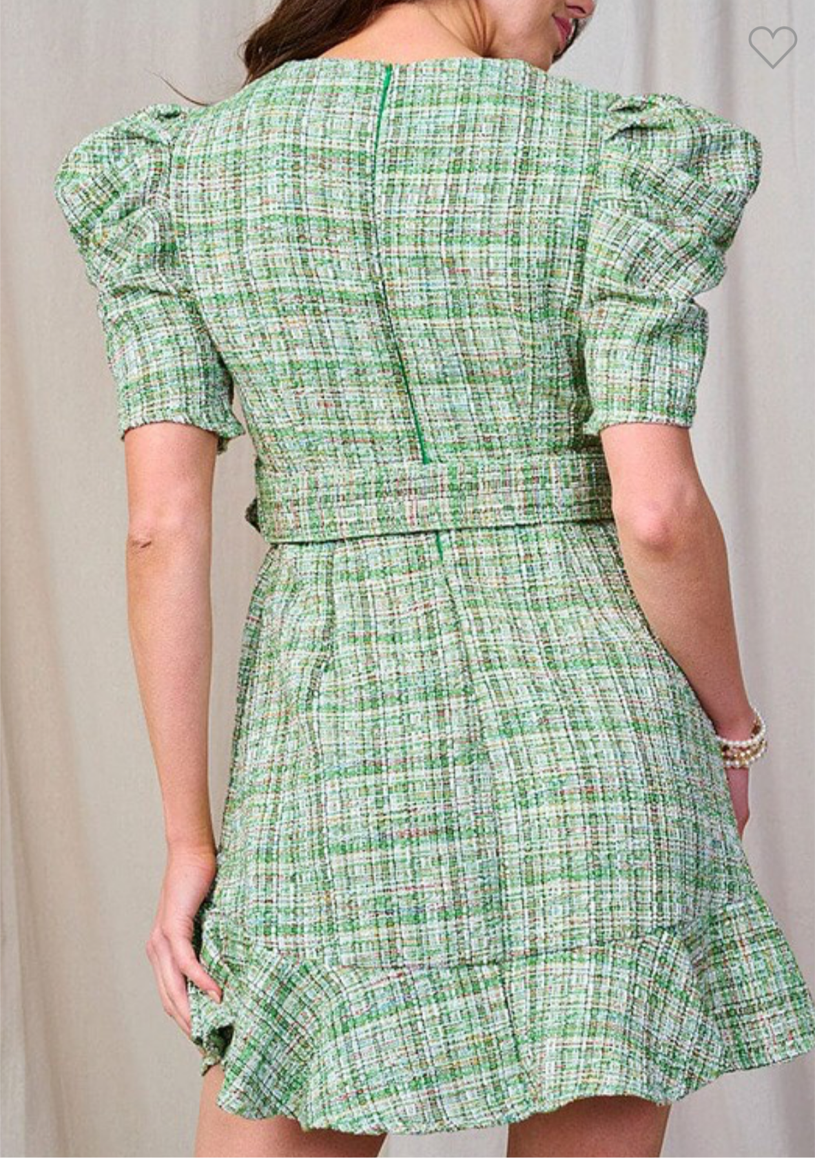 Tiana tweed dress with belt