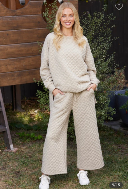 Quilted travel set
