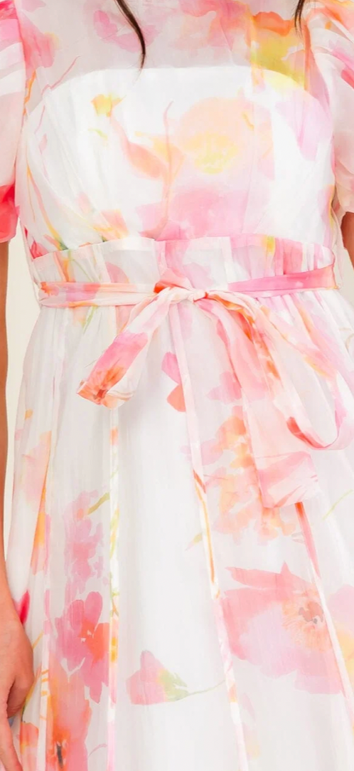 Beulah bubble sleeve dress