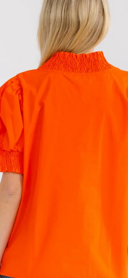Vaquero mock neck top