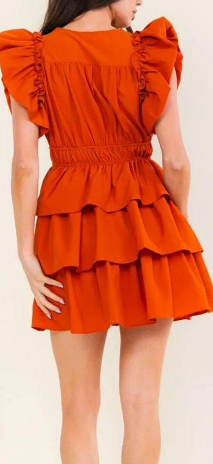 Ophelia flare and tiered dress