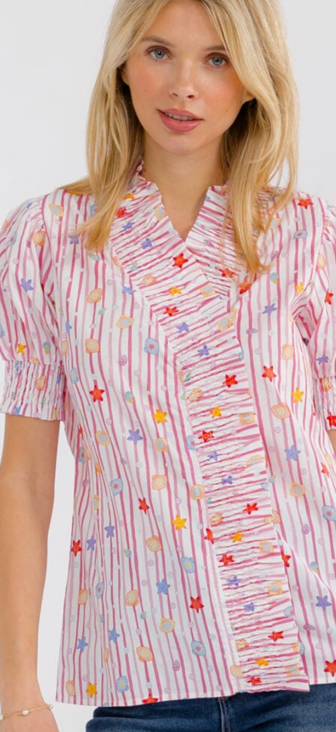 Mock neck top