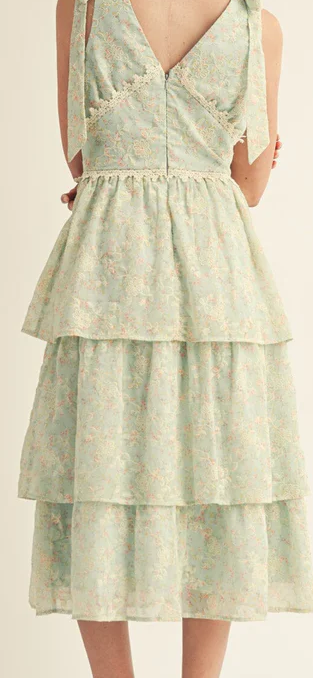 Trina tiered midi