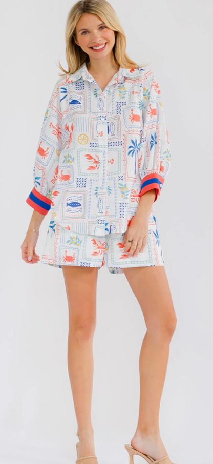 Beachin vacay short set