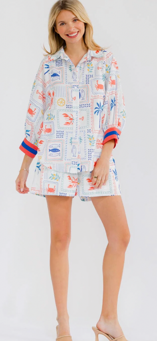 Beachin vacay short set
