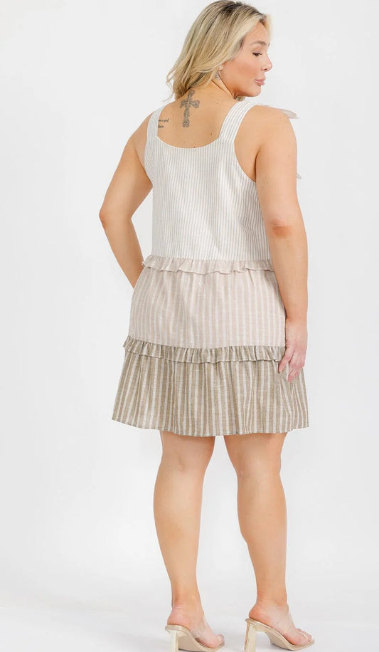 It’s all good linen tiered dress