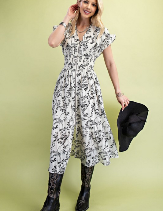 Mabel MIDI floral dress
