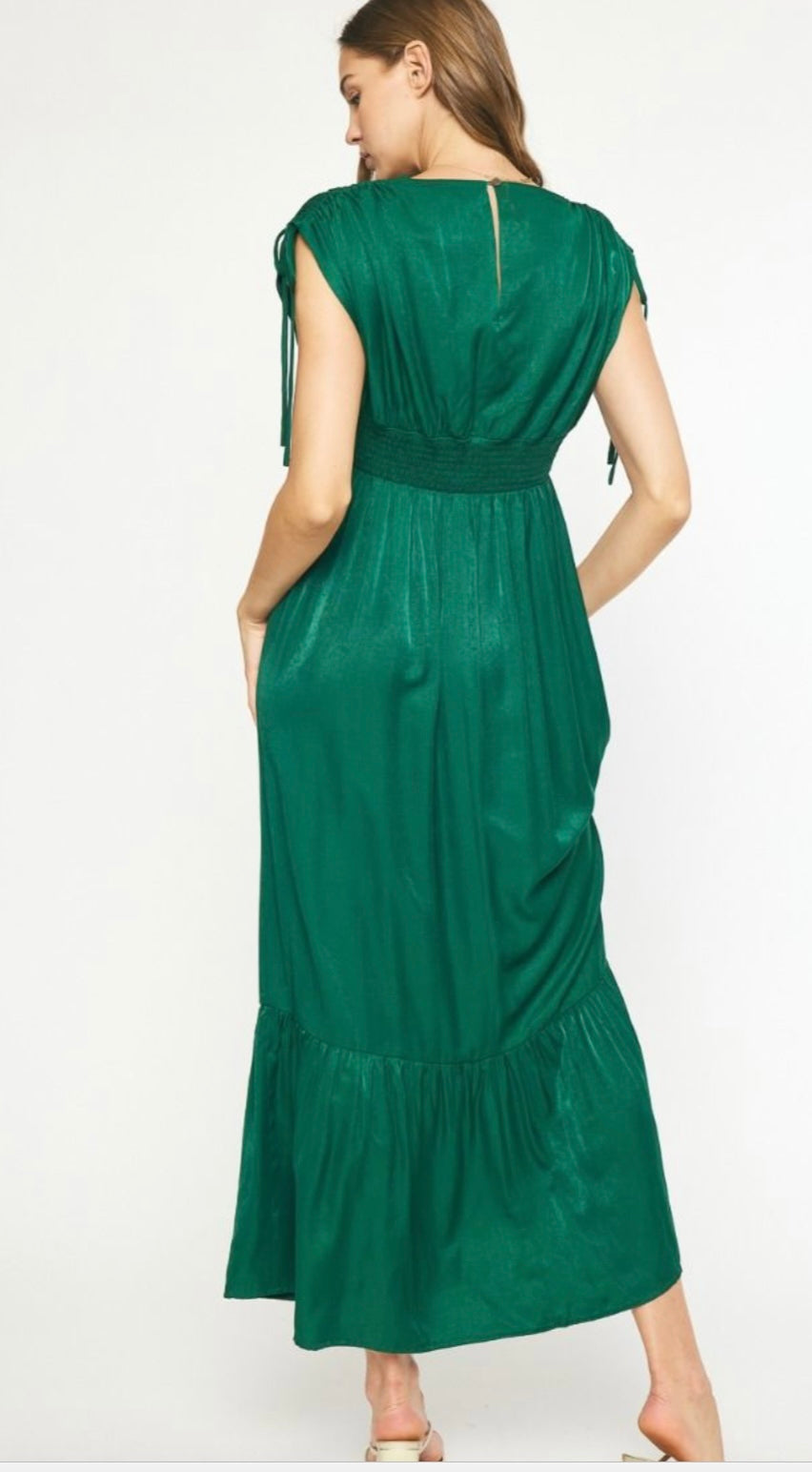 Ellie emerald maxi dress