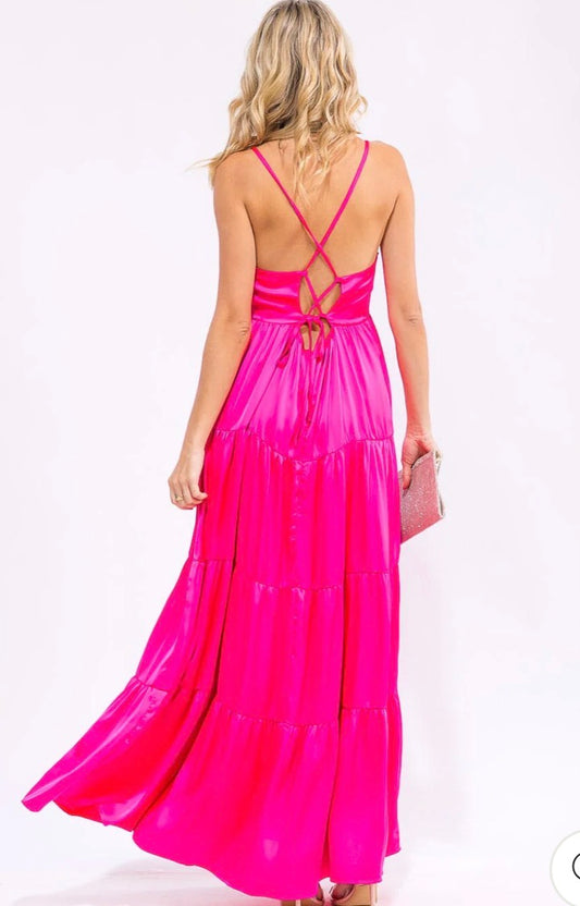 Shiloh satin dress