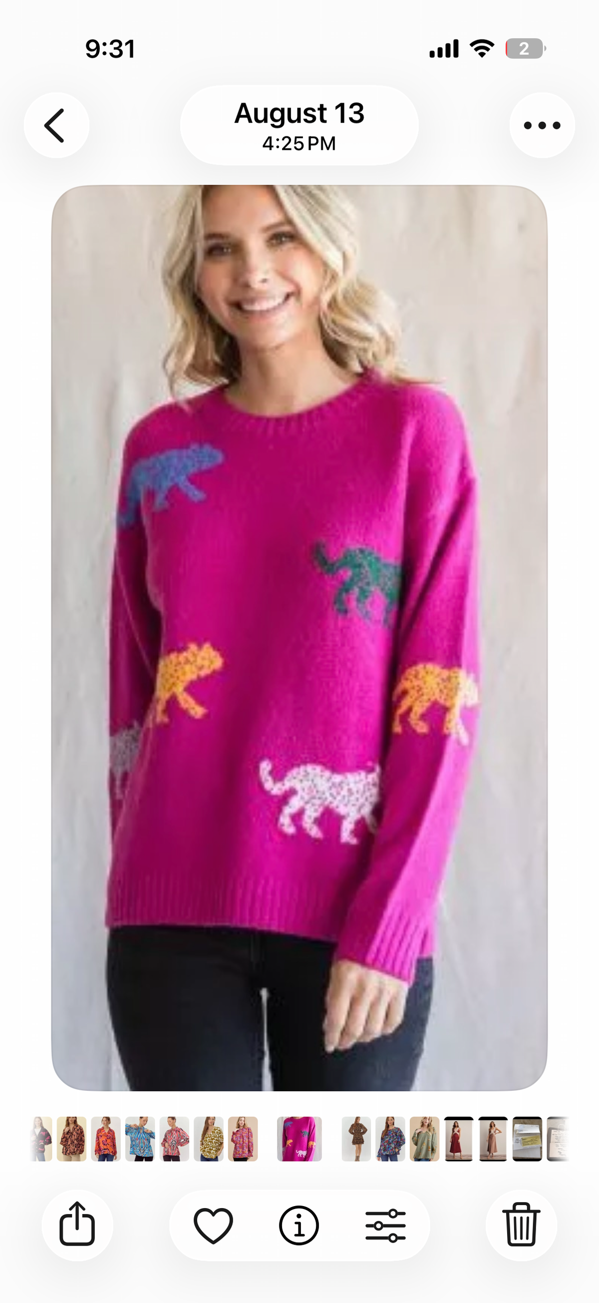 Liza Leopard loving cozy sweater