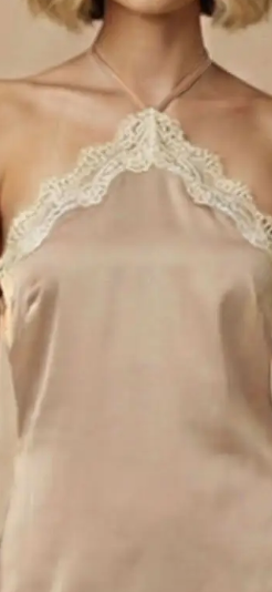 Satin and lace jumpsuit