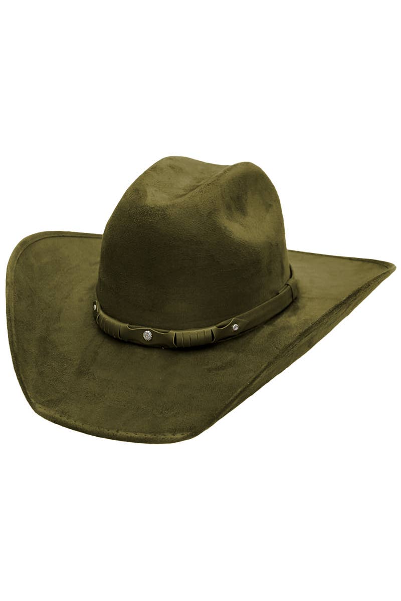 Faux Nubuck Suede Cutter Cowboy Hat