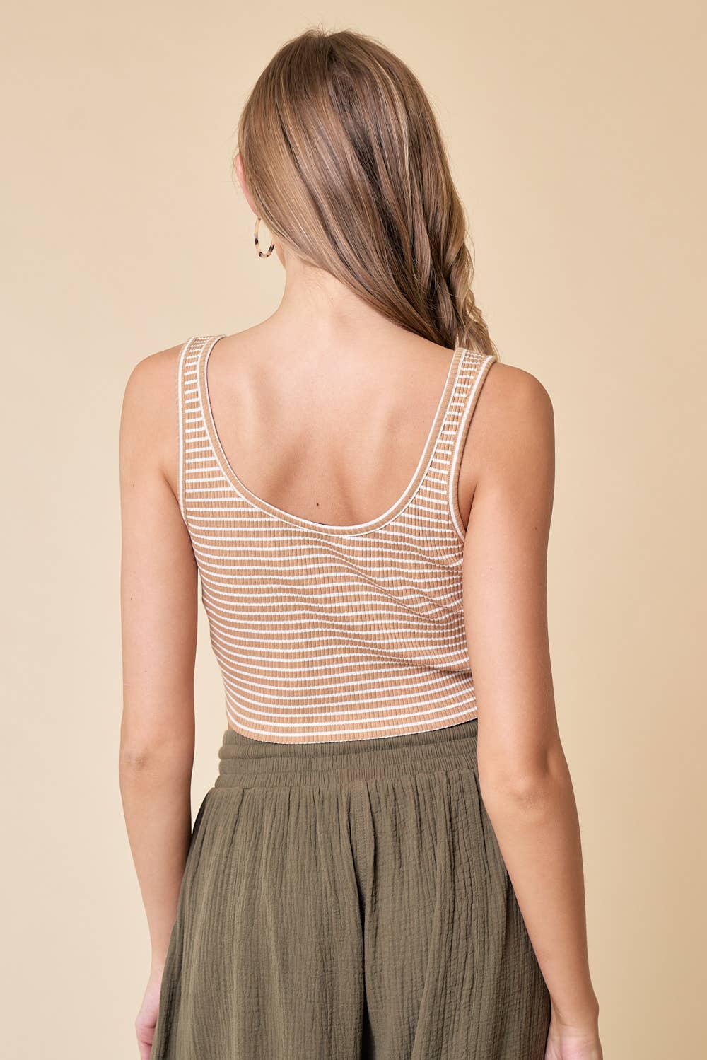 Front Placket Crop Tank - 15125T