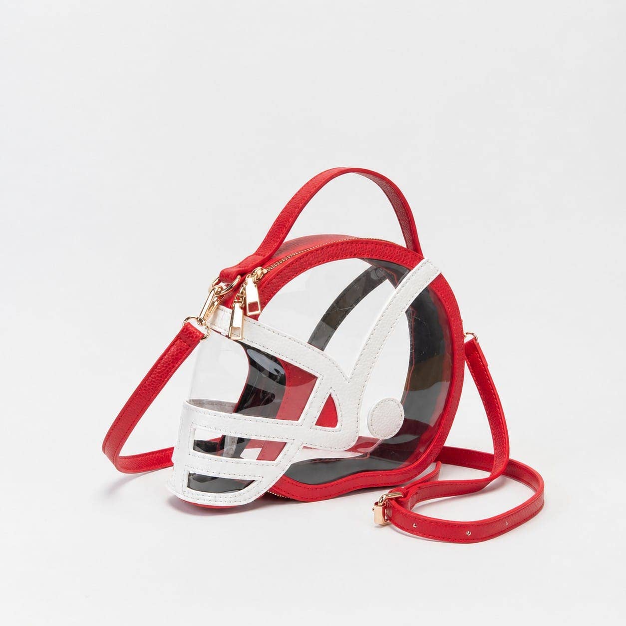 Clear Gameday Football Helmet Satchel/Crossbody Bag