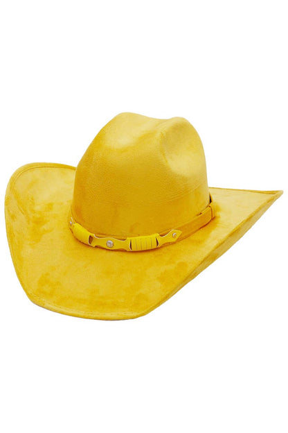Faux Nubuck Suede Cutter Cowboy Hat