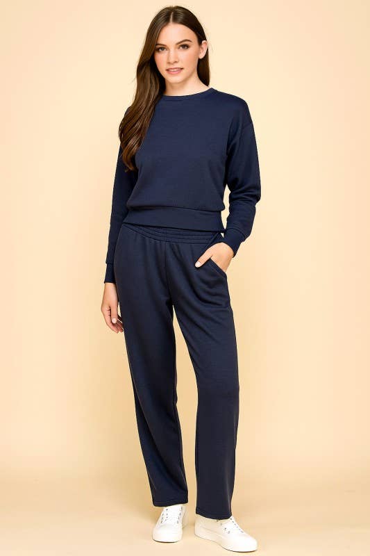 SR01SET AIR SCUBA CLASSIC PULLOVER & PANT SET: NAVY pre order available 2/10