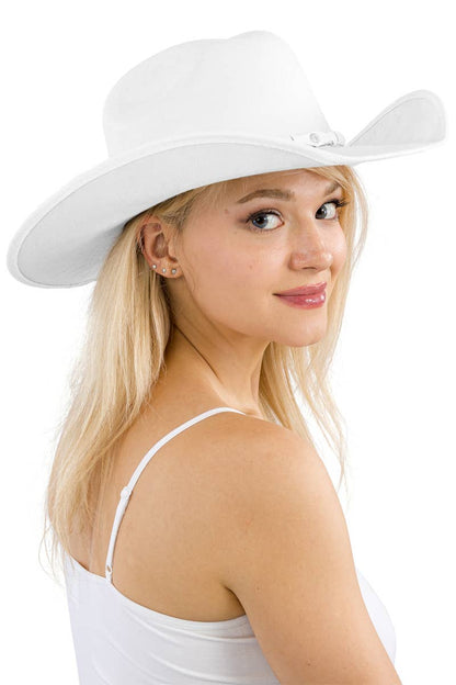 Faux Nubuck Suede Cutter Cowboy Hat