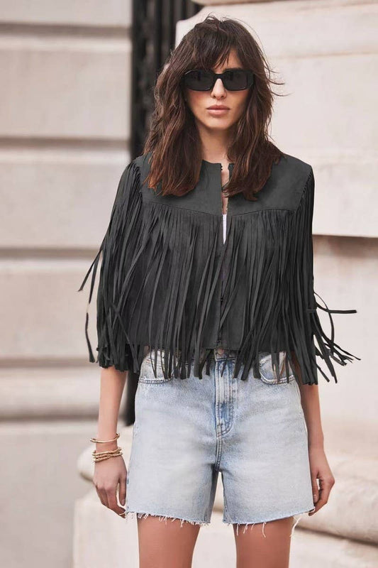 Fernie fringe vest
