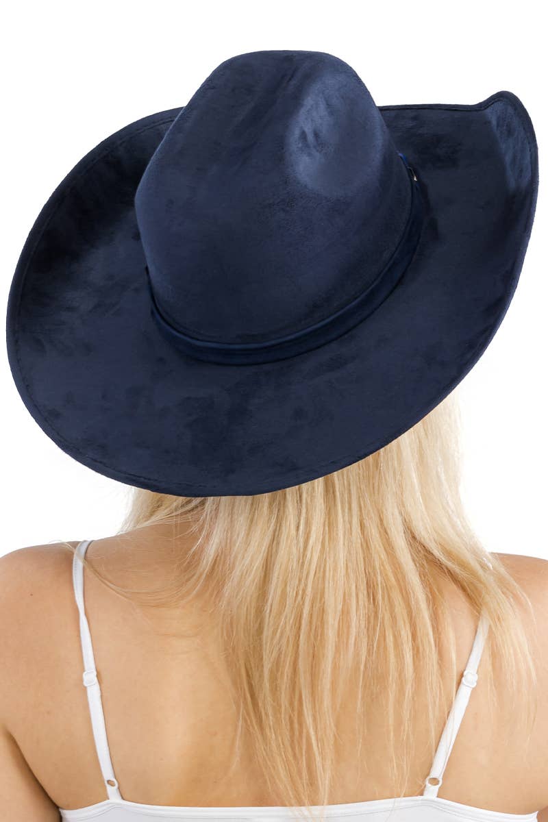 Faux Nubuck Suede Cutter Cowboy Hat