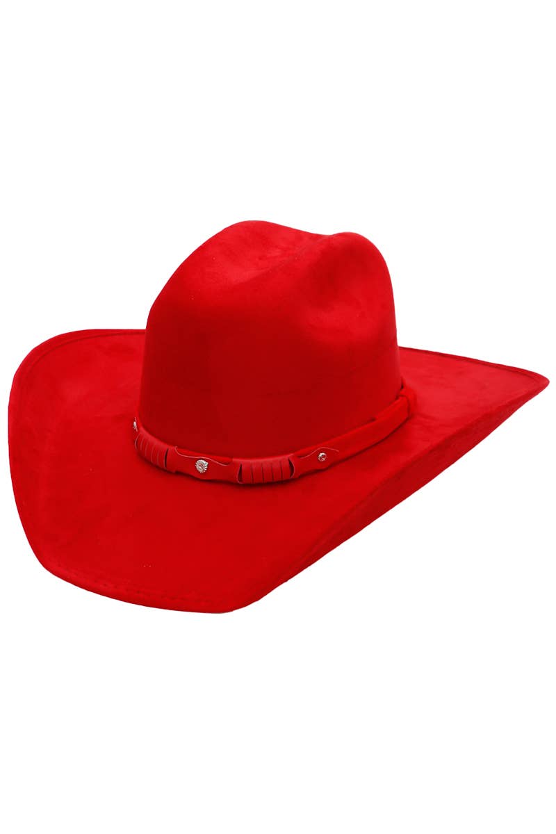 Faux Nubuck Suede Cutter Cowboy Hat