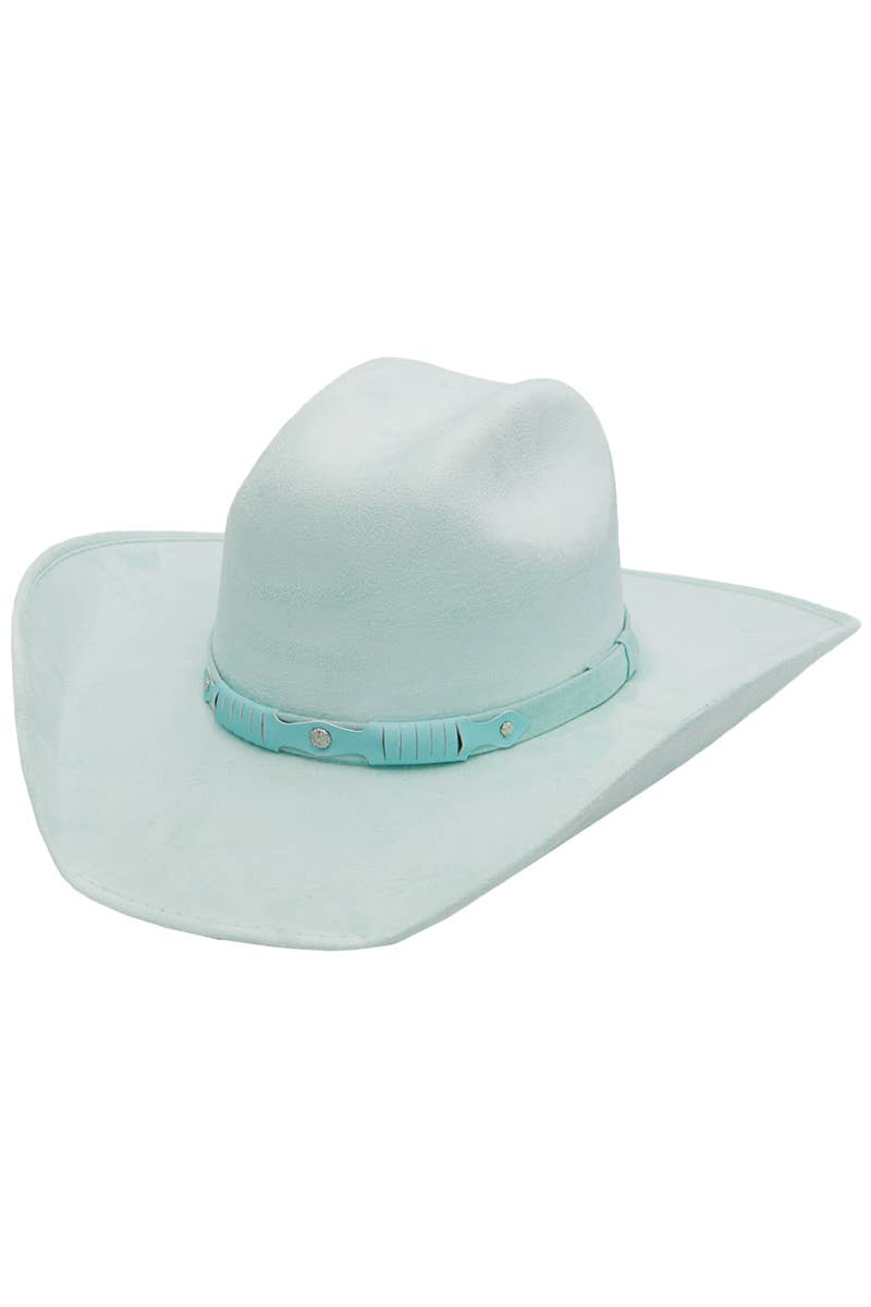 Faux Nubuck Suede Cutter Cowboy Hat