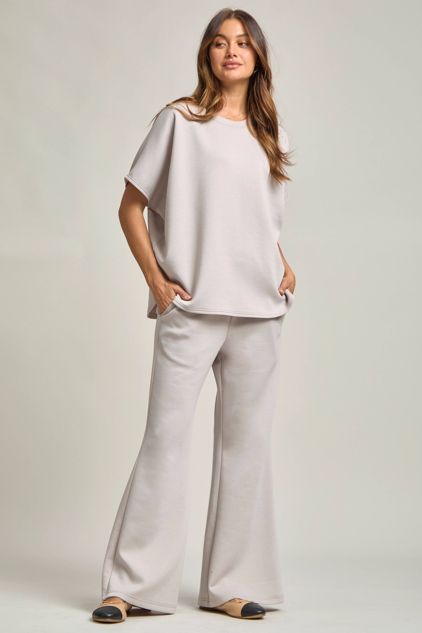 Polly Poncho Top + Bell Bottom Modal Set