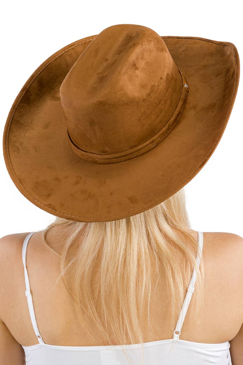 Faux Nubuck Suede Cutter Cowboy Hat
