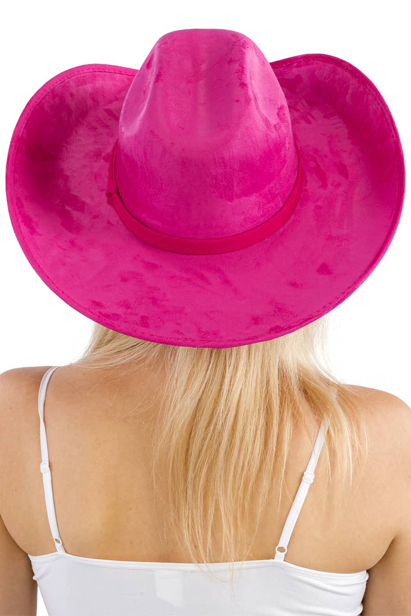 Faux Nubuck Suede Cutter Cowboy Hat