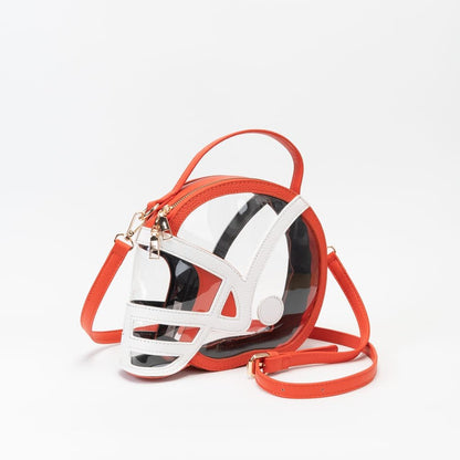 Clear Gameday Football Helmet Satchel/Crossbody Bag